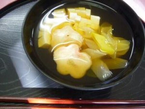 菊花豆腐のお吸い物